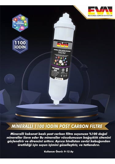 EVA Premium 8.5 ph Alkali Su Arıtma Cihazı Pompalı Seçenekli