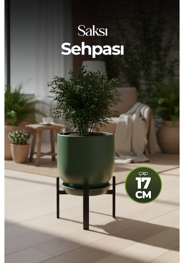 Dekoratif Saksı Sehpası 17 Cm Saksı Ayağı