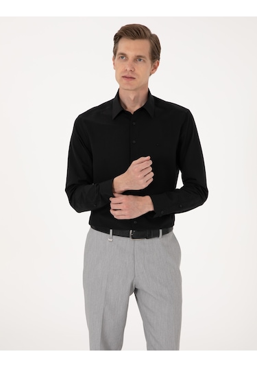 Pierre Cardin Erkek Siyah Gömlek Basic 50316742-vr046 Siyah