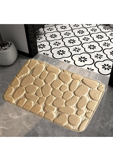 Suntek Banyo Balkon Çamaşır Odası Dekoru Için Kapı Mat Açık Kahverengi