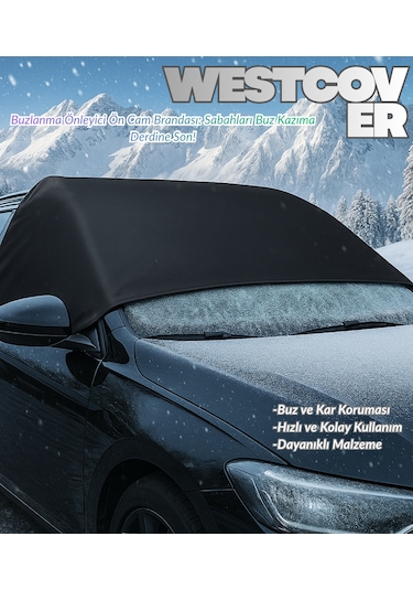 Alfa Romeo 75 Siyah Kar-buzlanma Önleyici Ön Cam Brandası,örtüsü