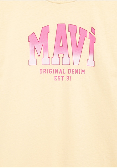 Mavi - Mavi Logo Baskılı Sarı Tişört 7610386-70024 Sarı