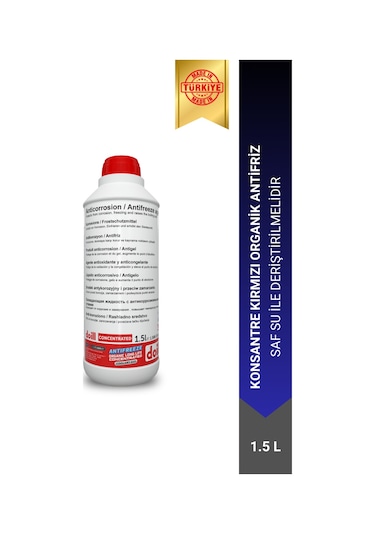 Doill Konsantre - Saf Kırmızı Organik Antifriz - G12 1.5 L