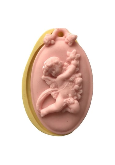 Melekli Tablo Şeklinde Silikon Pasta Ve Seker Hamuru Kalibi 9x5,5x2 Cm 6