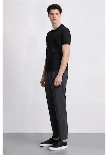 DeFacto %100 Pamuk Keten Görünümlü Pantolon Beli Lastikli Slim Fit Dar Kesim Cepli Düz Paça D2671AX25SMGR439 DeFacto %100 Pamuk Keten Görünümlü Pantolon Beli Lastikli Slim Fit Dar Kesim Cepli Düz Paça D2671AX25SMGR439