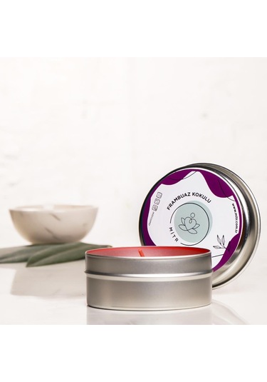 Mitr Frambuaz Aromalı Metal Mum Çok Renkli