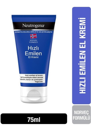 NEUTROGENA EL KREMİ HIZLI EMİLEN YAĞSIZ 75 ML