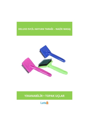 Mikopet Deluxe Yumuşak Dokulu Evcil Hayvan Tarağı Kedi, Köpek, Tavşan İçin