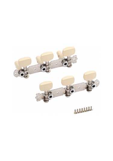 Klasik Gitarlar için 3+3 Nikel Gümüş Renk Burgu Seti