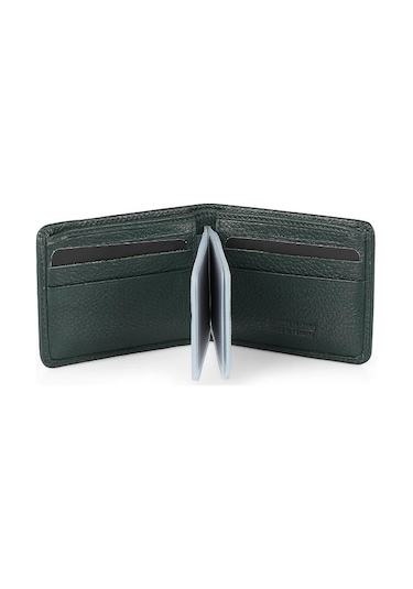 Daniel Klein Dkl0794-4 Gerçek Deriden Üretilme Yeşil Erkek Cüzdan&kartlık Yeşil