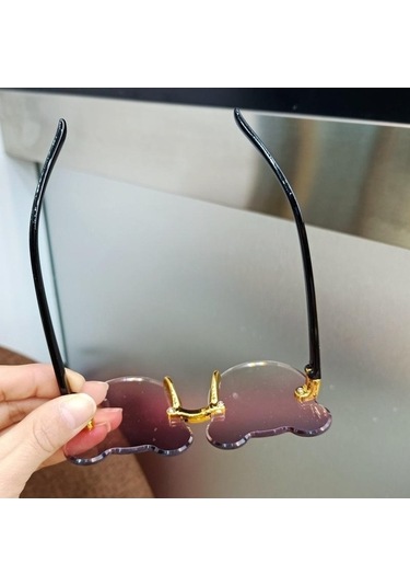 Trendooze Sevimli Parti Mor Moda Karikatür Kafa Için Hediye Günü Güneş Güneş Gözlüğü Gözlüğü Doğum Çocuklar Çocuk Bebek Ayı Uy Mor