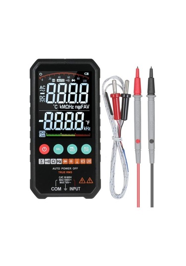 Agoodshop Dijital Multimetre 6000 Sayım Gerçek Ac/dc Ampermetre Voltmetre