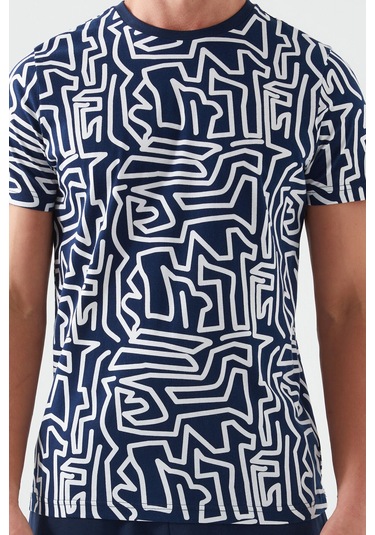 Arnetta Maze Lacivert Erkek Bermuda Takım 001