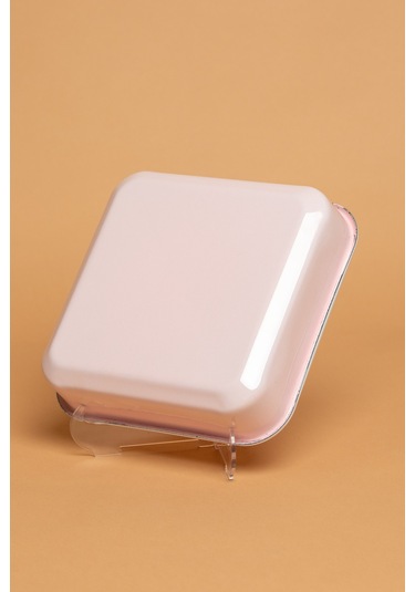 Rosa Di Verona Emaye Kare Pembe Fırın Kabı Ebutay Pembe