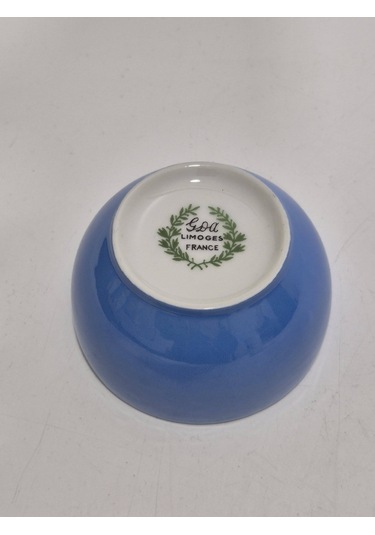Gda Limoges Mavi Renk Mini Porselen Kase 7,5x4cm