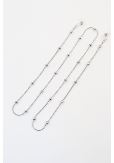 Çelik Gümüş. Çelik Boncuk Gözlük İpi. Gözlük Zinciri. Özel Tasarım Steel. Gözlük İpi. Gümüş