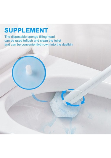 Tek Kullanımlık Tuvalet Sifonlu Yedek Fırça Sifonlu Yedekler-50 Yedek Çok Renkli