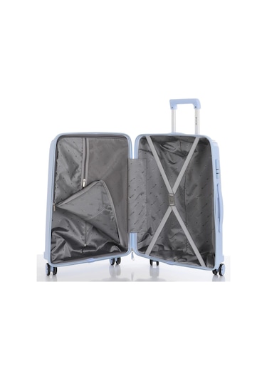 Mçs Polipropilen 2li Valiz Seti Orta & Kabin V305 S21yy1000076-set D546 Bebe Mavisi