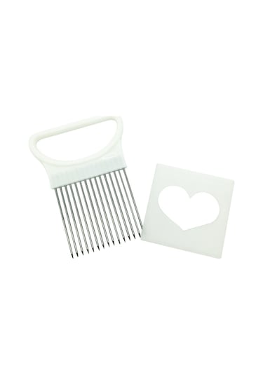 Cbtx Paslanmaz Çelik Sebze Soğan Kesici Tutucu Et İğnesi Mutfak Aletleri Beyaz