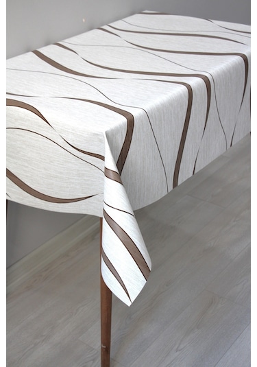 Astarlı Silinebilir Pvc Muşamba Masa Örtüsü 151-a-kahve