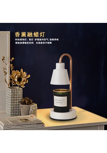 Yifomall Küçük Boy Metal Akıllı Mum Ergitici Lambası - 110v Abd/japon Versiyonu, Kırmızı, Işık Seviyesi Ayarlı, Evde/yatak Odası Kullanıma Uygun