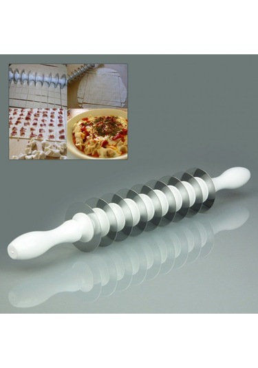 Mantı Kesme Merdanesi 9 Bıçaklı Pratik Mantı Kesme Aleti