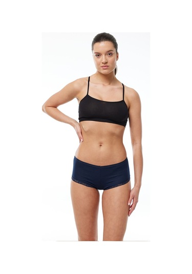 Malabadi Kadın Lacivert 6 Lı Paket Geniş Kenarlı Dantelli Modal Külot 1908 Lacivert