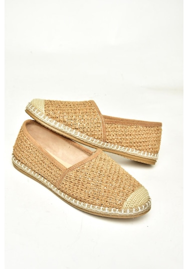 Fox Shoes D280250017 Altın Hasır Günlük Kadın Ayakkabı Altın-hasır Altın