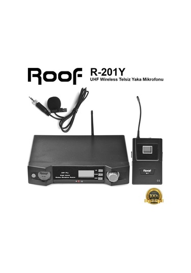 Roof R-201y Uhf Wireless Telsiz Yaka Mikrofonu