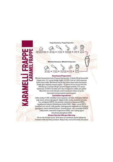 Oze Karamelli Frappe Tozu 250 G