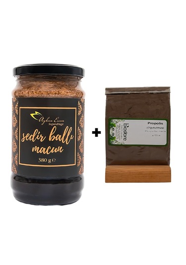Ayhan Ercan Sedir Ballı Macun 380 G + Biostore Öğütülmüş Propolis 100 G