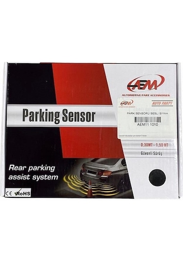 Aempart Araç Geri Park Sensörü Bip Bip Ses İkazlı Gri 18mm Göz Aem Aem11 1011