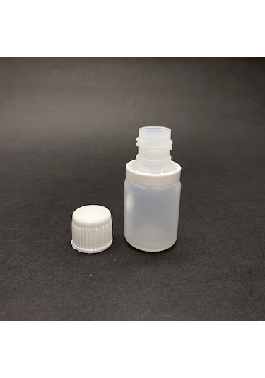 10 Cc Plastik Şişe - Kilitli Kapaklı - Natürel - 10 Ml Plastik