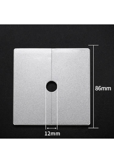 Sones Kare Delik Dekorasyon Kapağı Duvar Deliği Tıkacı, Stil: 1.2cm Delik Gümüş