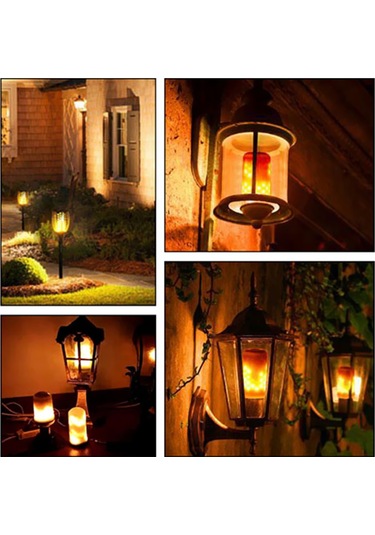 Qingmipy Alev Efektli Led Ampul - 3 Işık Modu İle Romantik Ortamlar Yaratın