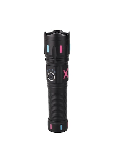 Panther 30 Watt Tg Ledli Usb Şarjlı El Feneri Siyah