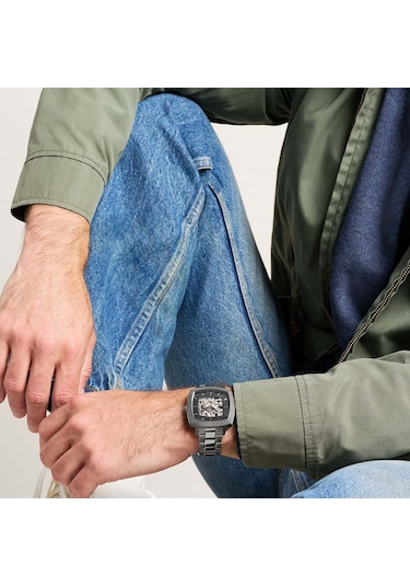 Fossil Fle1219 Nick Jonas X Fossil Machine Luxe Kol Saati Füme