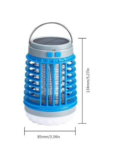 Xindoker Güneş Enerjili Mor Işıklı Sinirli Ağaç, 12 Saat Ağaç Tutma Süresi, Çift Fonksiyonlu Aydınlatma + Ağaç Tutma , 2200 Mah Dahili Pil, Ev Ve Dış Mekan İçin Güvenli Mavi