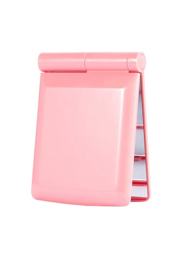 Techtic Katlanır Mini Işıklı Makyaj Aynası Pembe