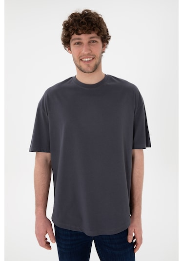 U.S. Polo Assn. Erkek Long Fit Bisiklet Yaka Antrasit Basic Tişört 50305988-VR006 U.S. Polo Assn. Erkek Long Fit Bisiklet Yaka Antrasit Basic Tişört 50305988-VR006