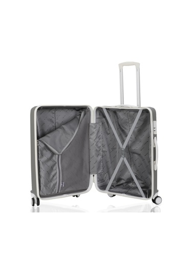 Mçs Polipropilen 2li Valiz Seti Büyük & Kabin V374 S24sy1000077-set 89156 Gri/beyaz Gri - Beyaz