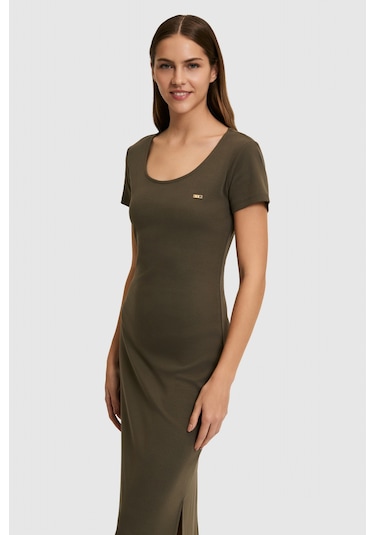 U.S. Polo Assn. U.s. Polo Assn. Kadın Koyu Haki Elbise Örme 50323509-vr111