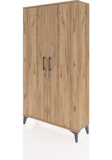 Arges Dolap Tek Raflı Tek Çekmeceli Tek Askılı 88x30x163 Çam-çam Atlas Çam