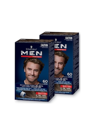 Schwarzkopf Men Perfect Saç Boyası 60 - Kahve X 2 Adet
