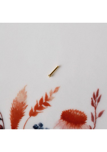 Cerrahi Çelik Gold Renk Çelik Minik Tektaş Burun Piercing Tektaş Hızma Sarı