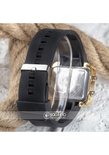 SPECTRUMWATCH LED Mini GOLD BLACK Unisex KOL SAATİ ST-303504