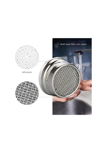 Generic Pirinç Kabuk Ve Conta İle Mutfak Banyo İçin Lavabo Havalandırıcı Yedek Aksesuarlar 10 Adet Krom