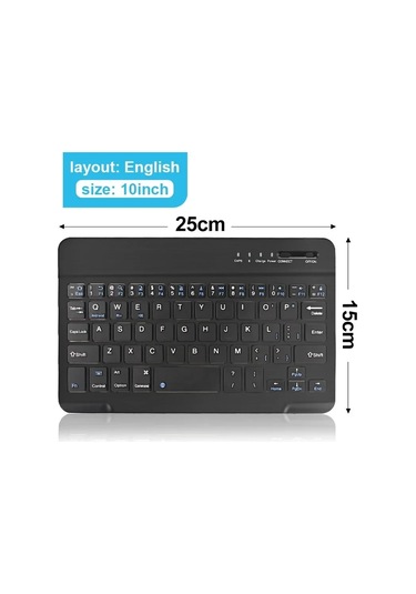 Kebidumei Rgb Bluetooth Kablosuz Mini Klavye - 2.4g Şarj Edilebilir, Arkadan Aydınlatmalı, Macbook/ipad/android/ios/windows Uyumlu Chına Kalaylı