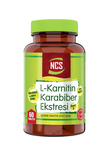 Ncs L Karnitin Karabiber Ekstresi 60 Tablet