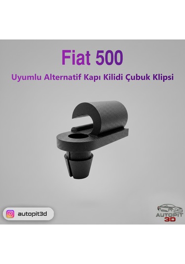 Fiat 500 Uyumlu Alternatif Kapı Kilidi Çubuk Klipsi